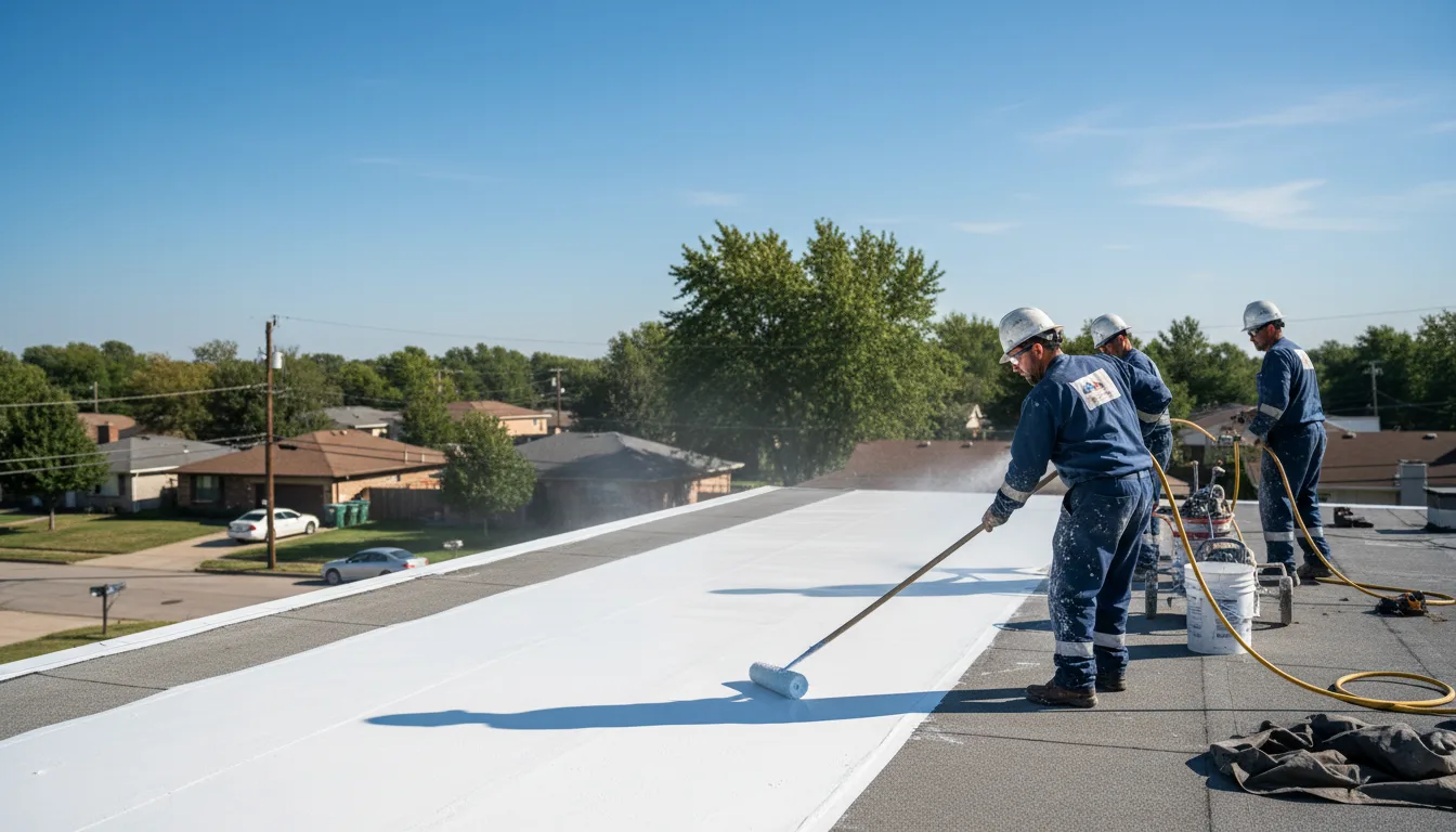 Commercial roof coating in Deep Run, NC near me